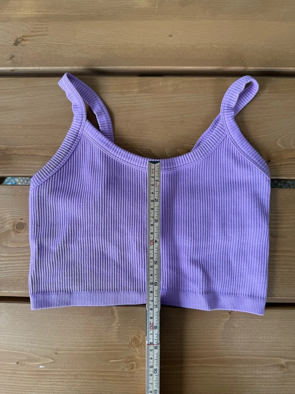Target Lavender Ribbed Crop Bralette Size S | 0065